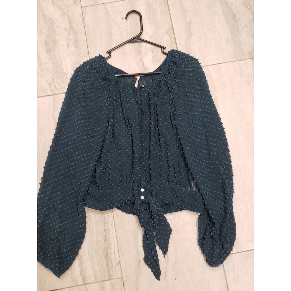 Free People sheer blouse